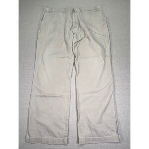 PATAGONIA Men's 40 Khaki Chino Pants Light Canvas Organic‎ Cotton Work Outdoor